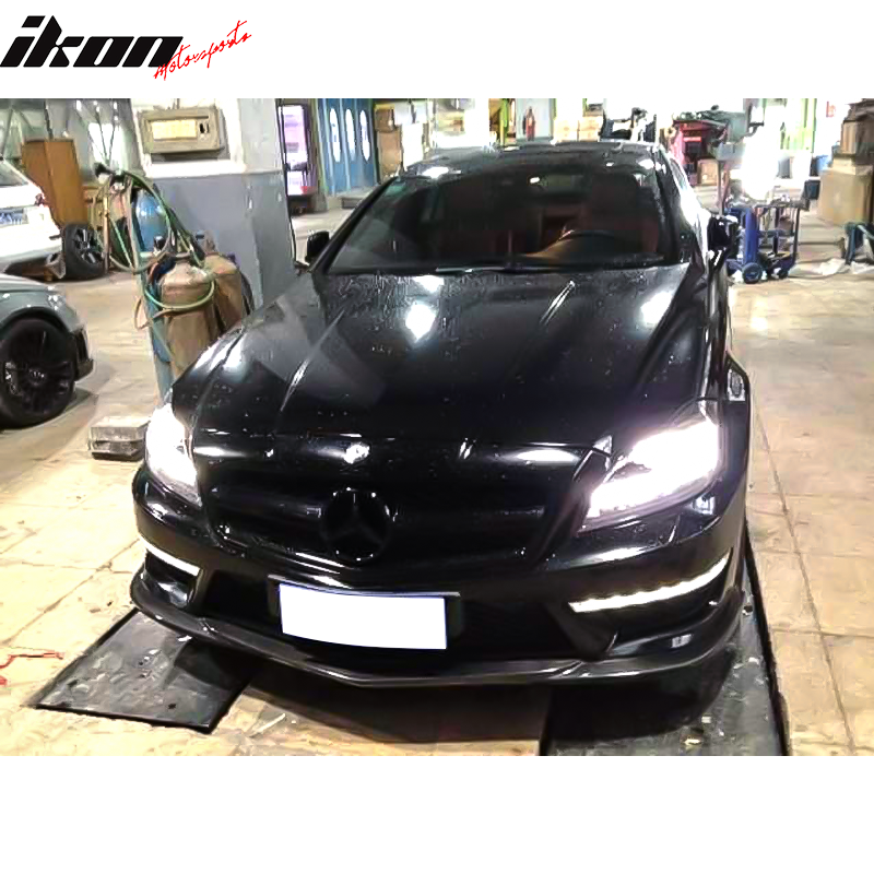2012-2014 Benz W218 CLS63 AMG GHÂ Style Front Bumper Lip Carbon Fiber