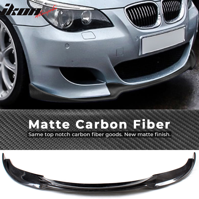 2006-2010 BMW 5 Series E60 M5 HM Style Front Bumper Lip Carbon Fiber