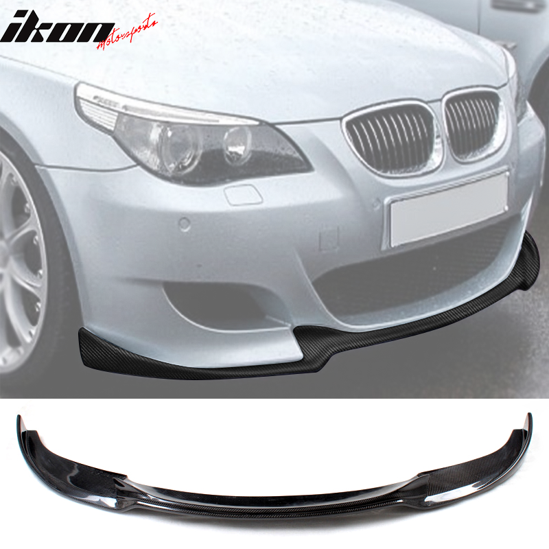 2006-2010 BMW 5 Series E60 M5 HM Style Front Bumper Lip Carbon Fiber