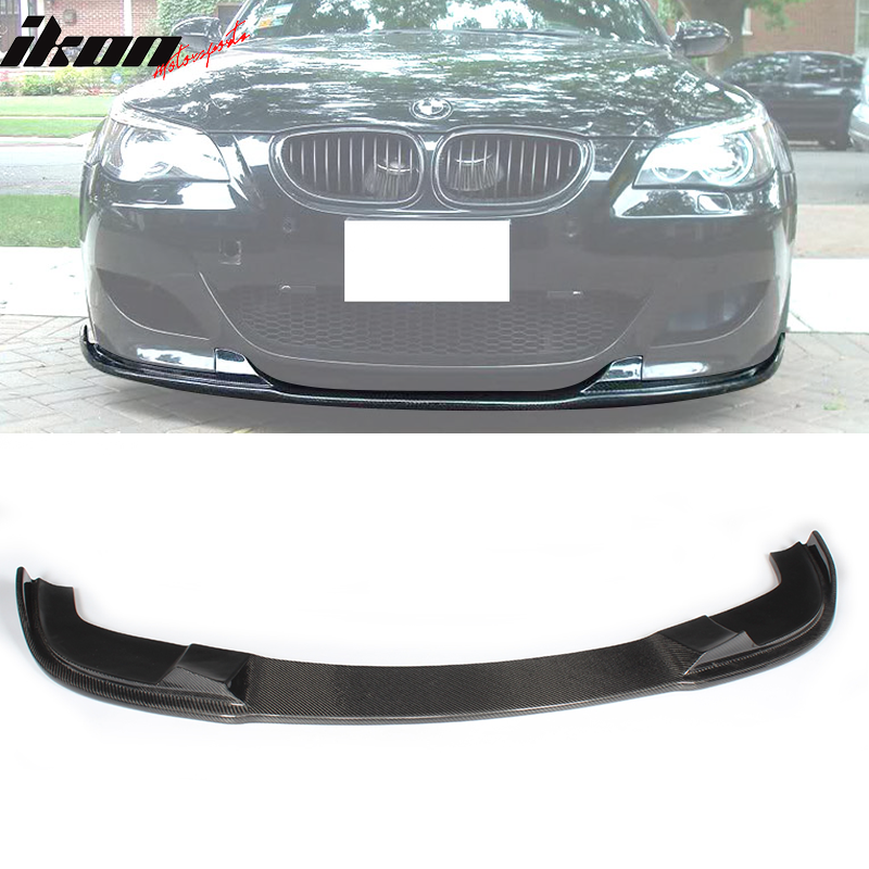 2004-2010 BMW 5 E60 M Sport HM Style Front Bumper Lip Carbon Fiber
