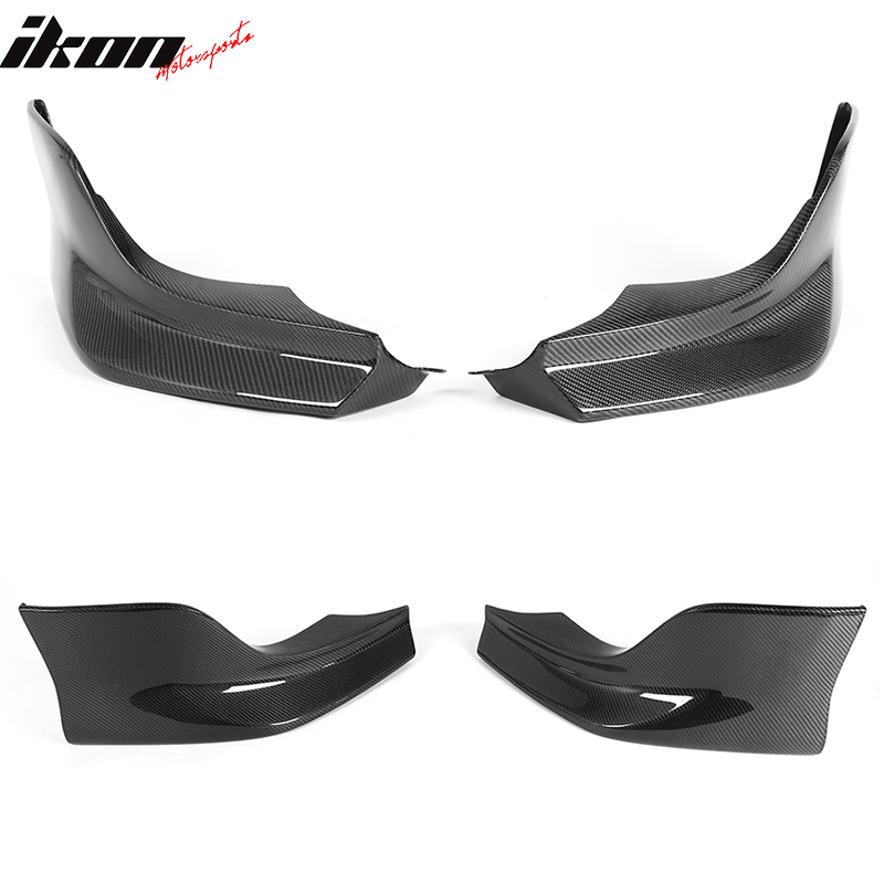2004-2010 BMW 5 Series E60 M Sport 3D Front Bumper Lip Carbon Fiber