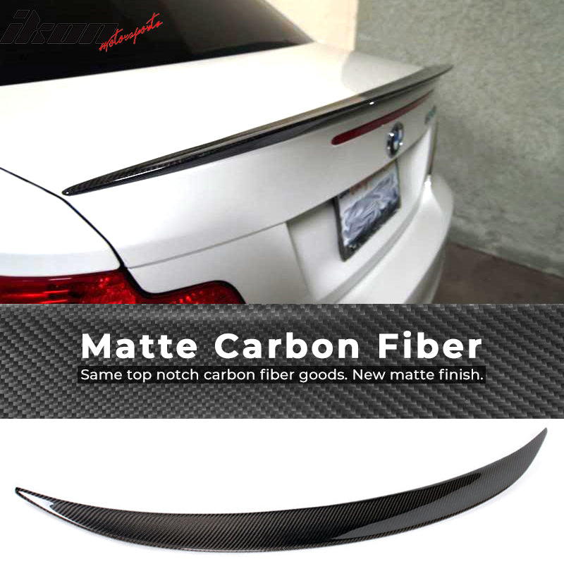 2007-2013 BMW 1 Series E82 MP Style Rear Trunk Spoiler Carbon Fiber