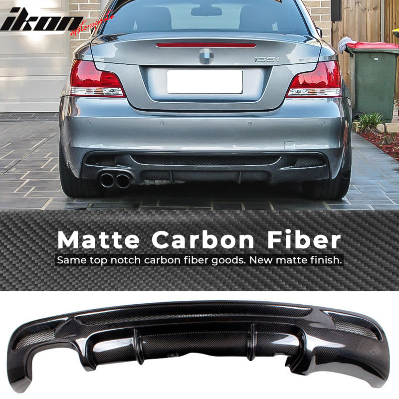2007-2013 BMW E82 1 Series HT Style Rear Bumper Diffuser Carbon Fiber