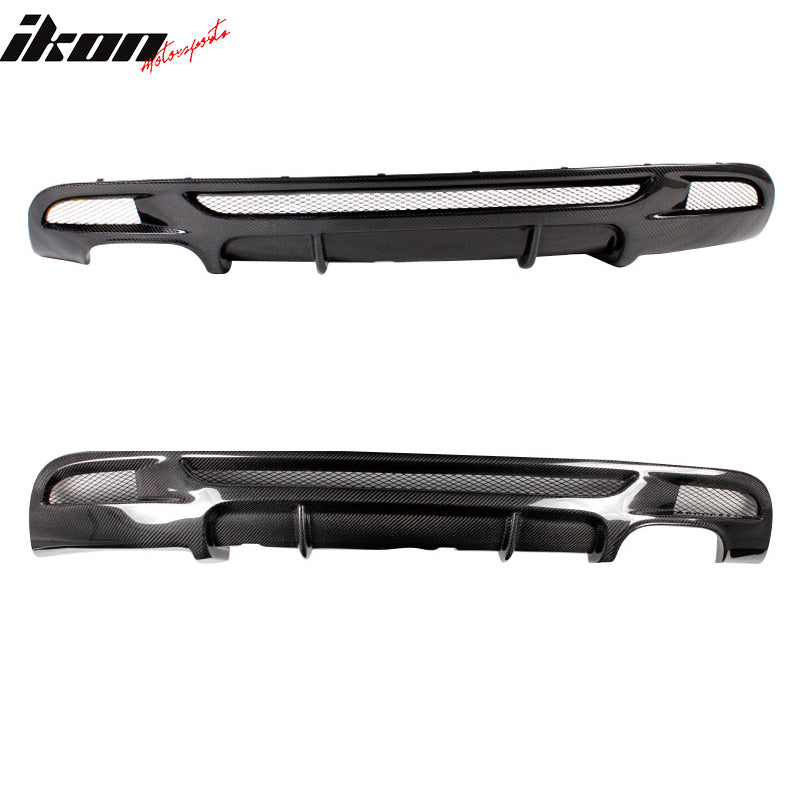 2007-2013 BMW E82 1 Series HT Style Rear Bumper Diffuser Carbon Fiber