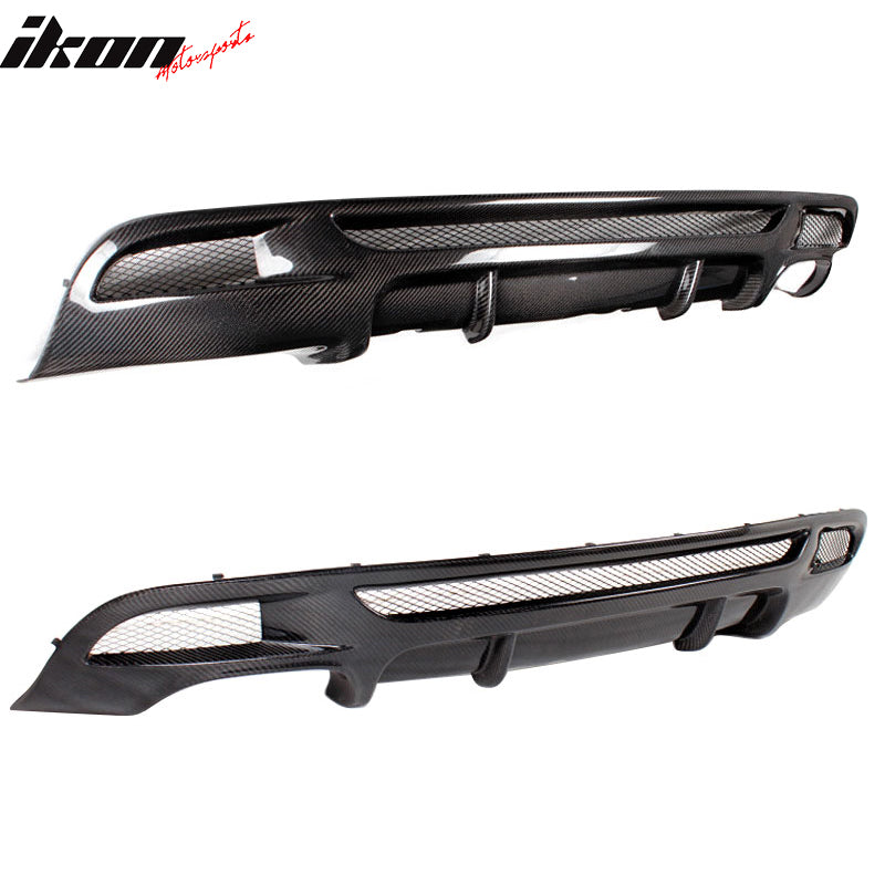 2007-2013 BMW E82 1 Series HT Style Rear Bumper Diffuser Carbon Fiber