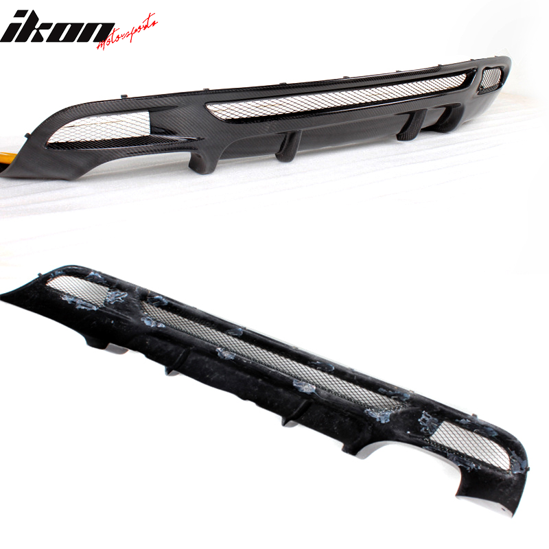 2007-2013 BMW E82 1 Series HT Style Rear Bumper Diffuser Carbon Fiber