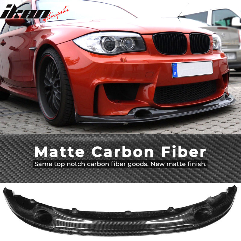 2011-2012 BMW 1M RV Style Front Bumper Lip Spoiler Carbon Fiber