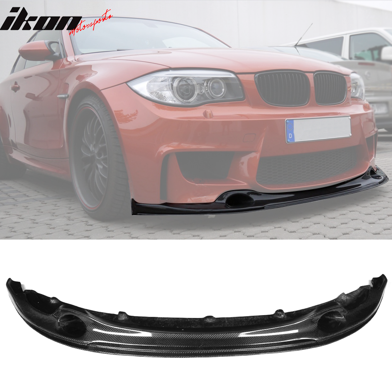 2011-2012 BMW 1M RV Style Front Bumper Lip Spoiler Carbon Fiber