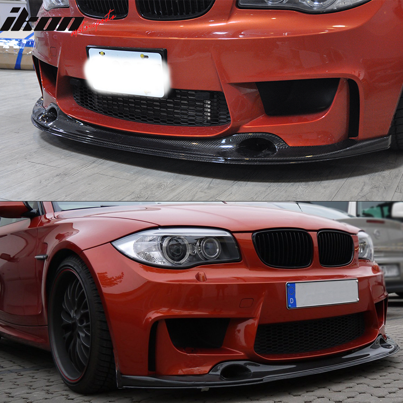 2011-2012 BMW 1M RV Style Front Bumper Lip Spoiler Carbon Fiber