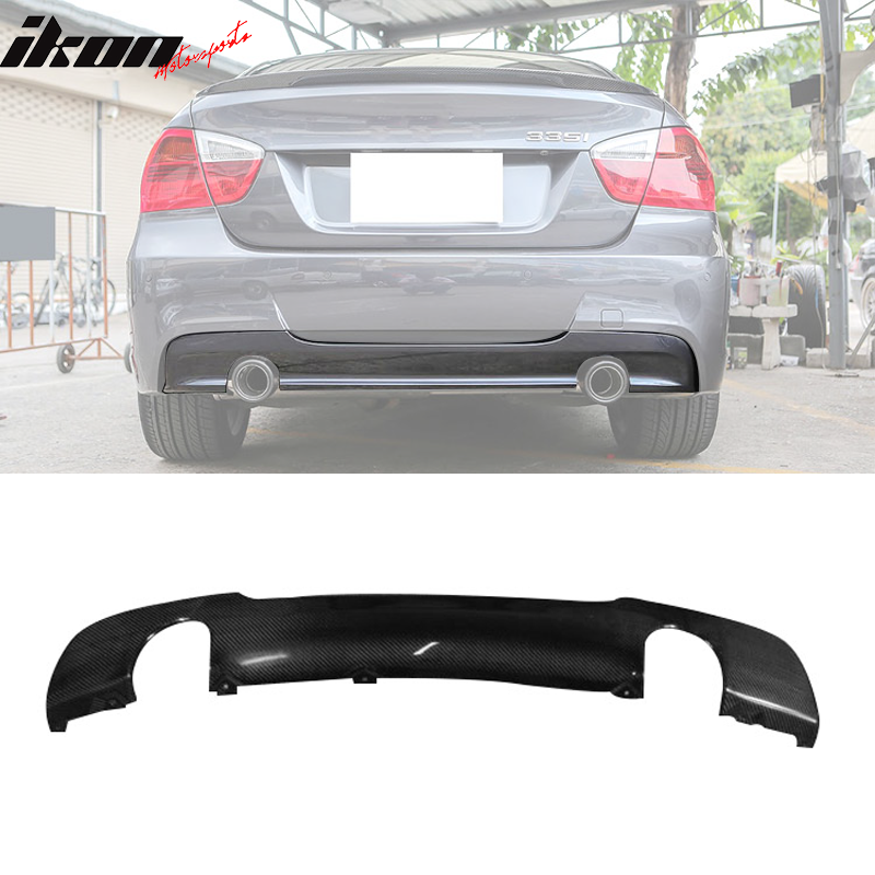 2006-2011 BMW 3 Series E90 MP Style Rear Bumper Diffuser Carbon Fiber