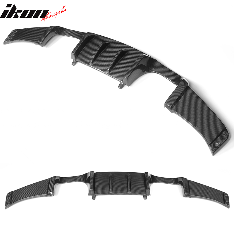 2008-2013 BMW E92 E93 M3 HM Style Rear Bumper Diffuser Carbon Fiber