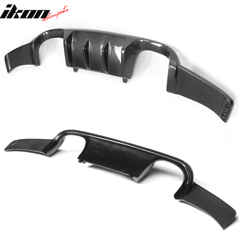 2008-2013 BMW E92 E93 M3 HM Style Rear Bumper Diffuser Carbon Fiber