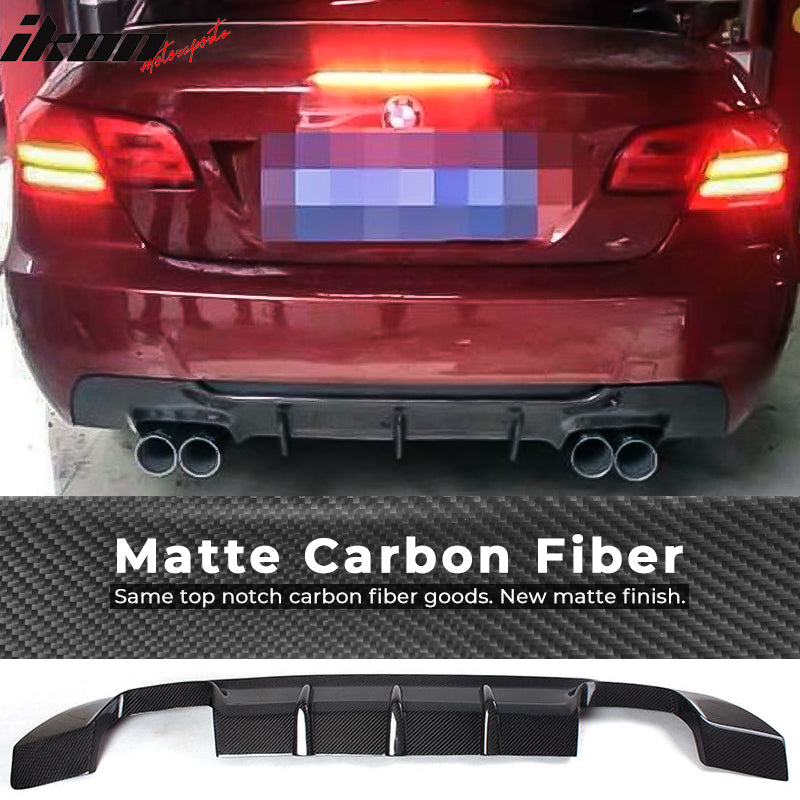 2007-2013 BMW E92 E93 M Sport DD Style Rear Diffuser Lip Carbon Fiber
