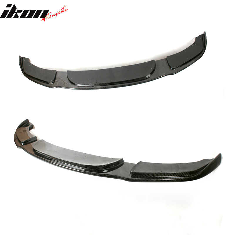 2011-2016 BMW 5 Series F10 HM Style Front Bumper Lip Carbon Fiber