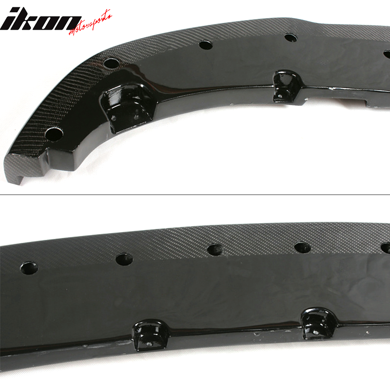 2011-2016 BMW 5 Series F10 HM Style Front Bumper Lip Carbon Fiber