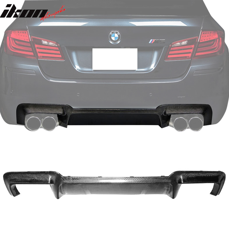 2012-2016 BMW 5 Series F10 M5 OE Style Rear Diffuser Lip Carbon Fiber