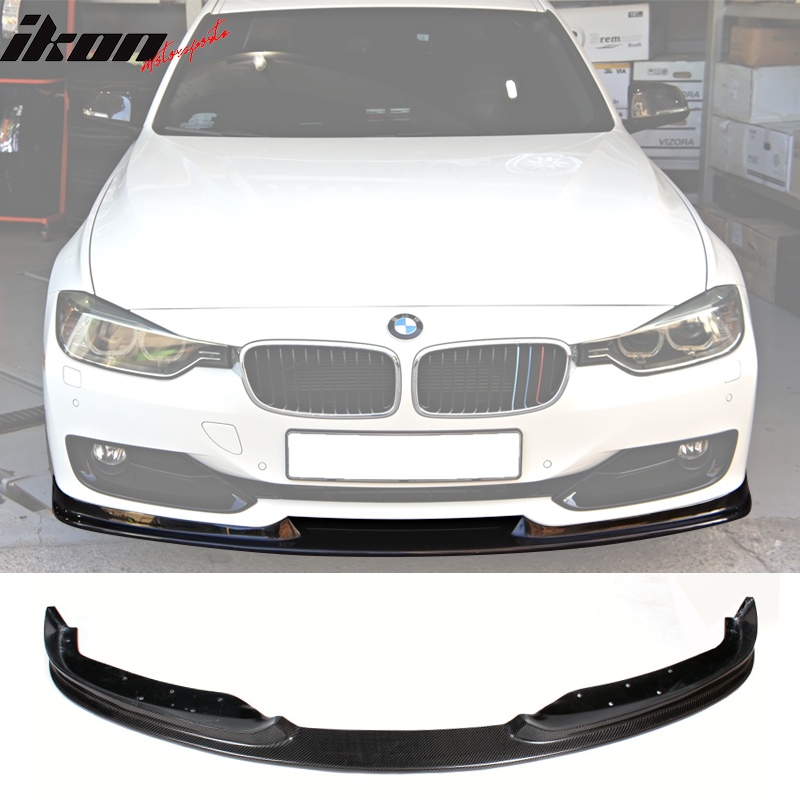 2012-2015 BMW F30 Standard H Style Front Bumper Lip Carbon Fiber