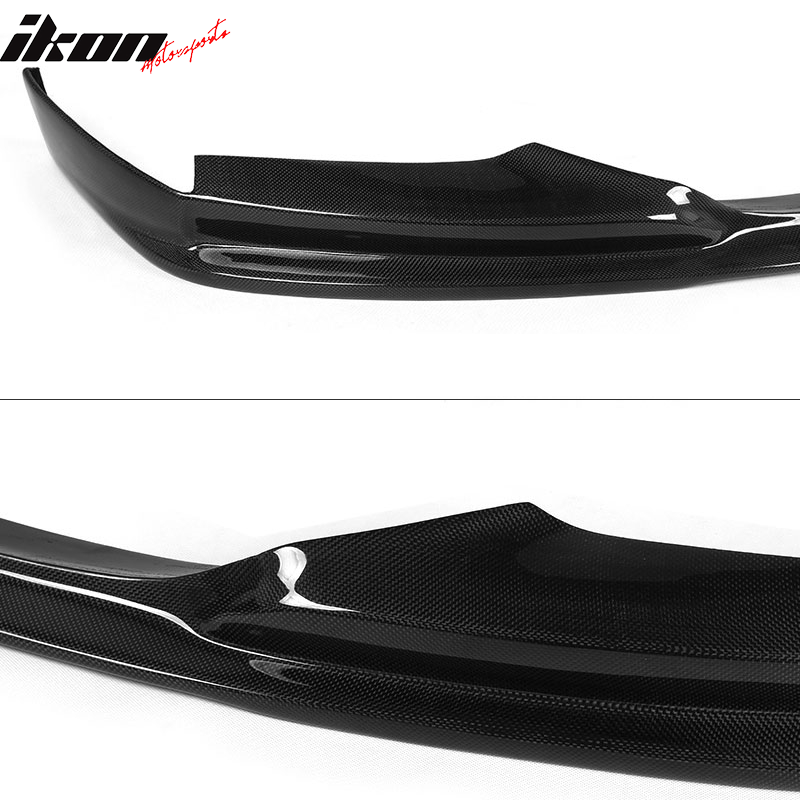 2011-2016 BMW 5 Series F10 3D Style Front Bumper Lip Carbon Fiber