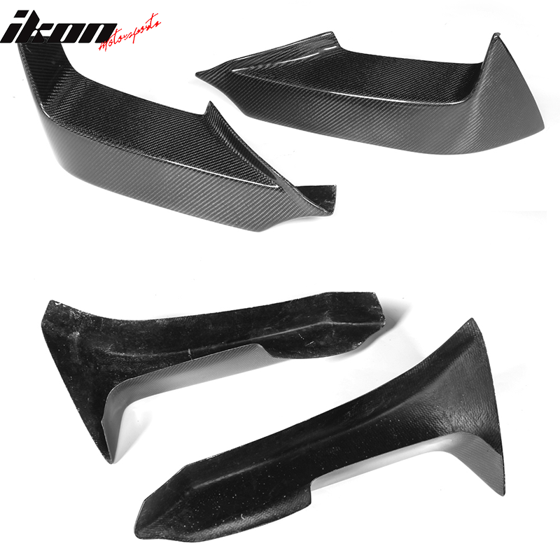 2012-2017 BMW 6 Series F12 F13 P Style Front Bumper Lip Carbon Fiber