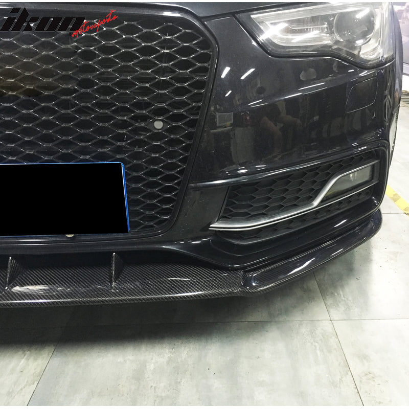 2013-2016 Audi S5 8V Coupe JC Style Front Bumper Lip Kit Carbon Fiber