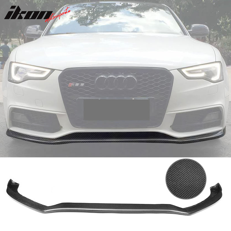 2013-2017 Audi S5 B8.5 DV Style Front Bumper Lip Kit Carbon Fiber FRP