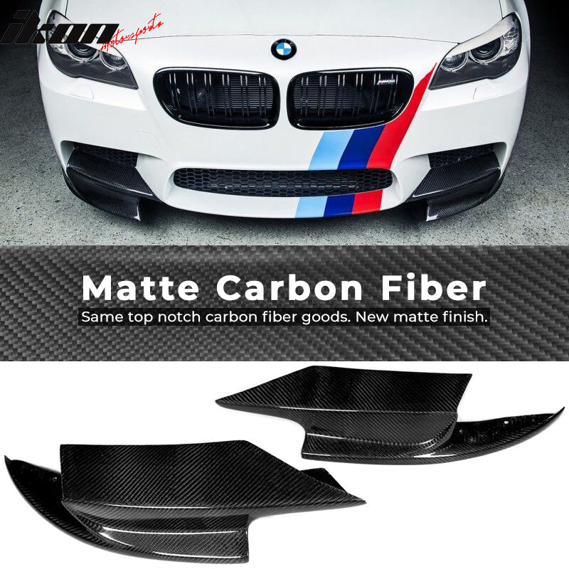 2012-2016 BMW F10 M5 RKP Style Front Bumper Lip Splitters Carbon Fiber