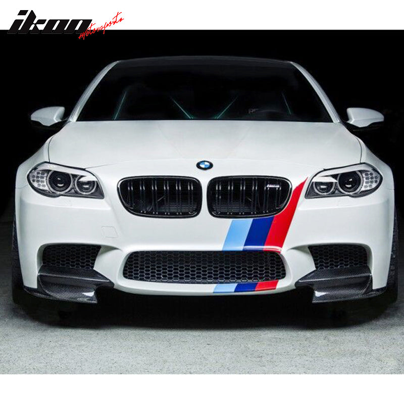 2012-2016 BMW F10 M5 RKP Style Front Bumper Lip Splitters Carbon Fiber