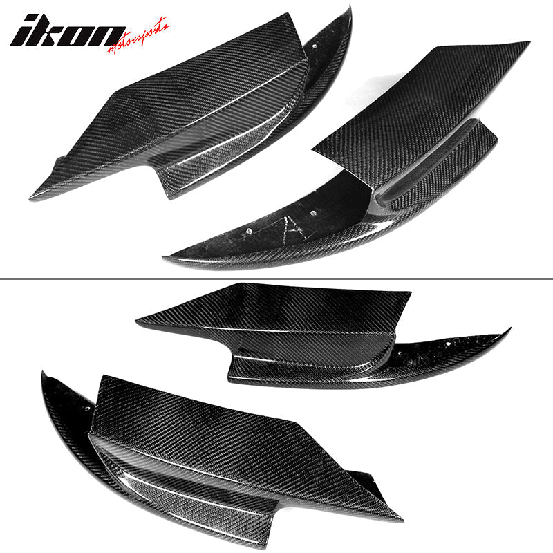 2012-2016 BMW F10 M5 RKP Style Front Bumper Lip Splitters Carbon Fiber