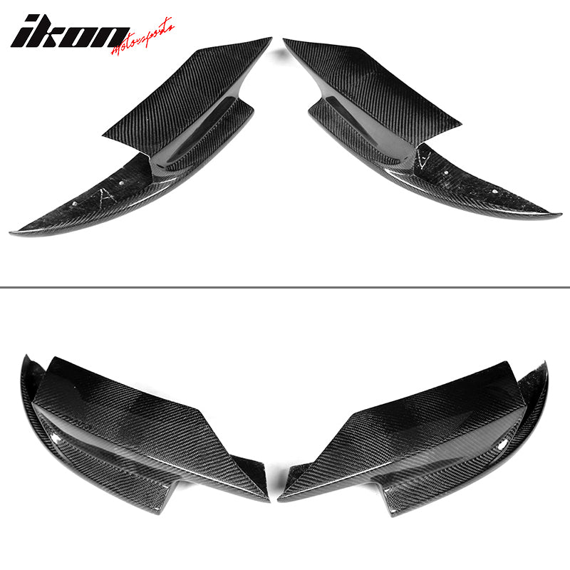 2012-2016 BMW F10 M5 RKP Style Front Bumper Lip Splitters Carbon Fiber