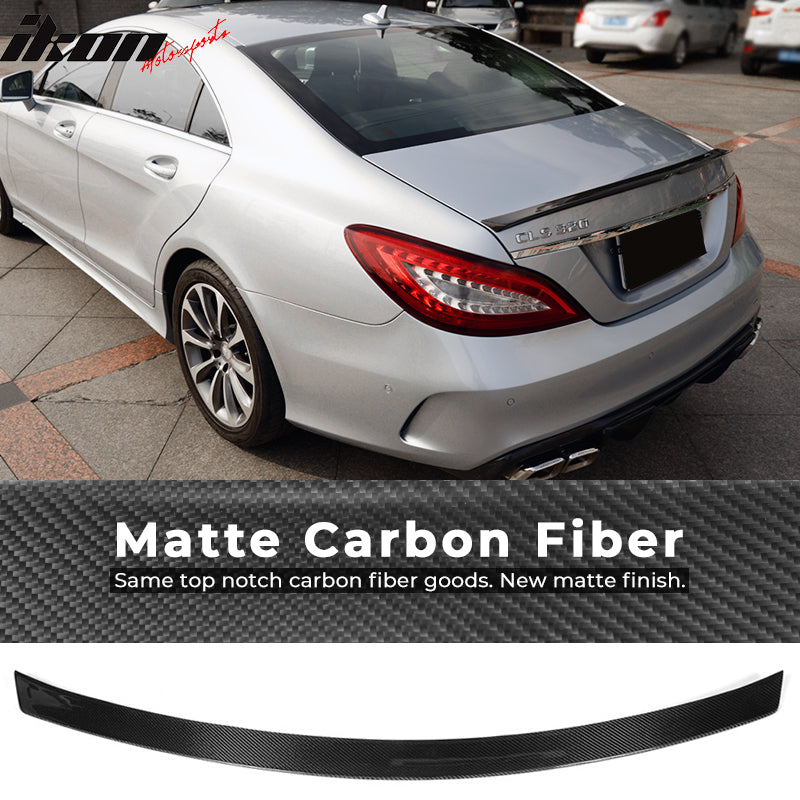 2011-2017 Benz CLS-Class W218 JC Style Rear Trunk Spoiler Carbon Fiber