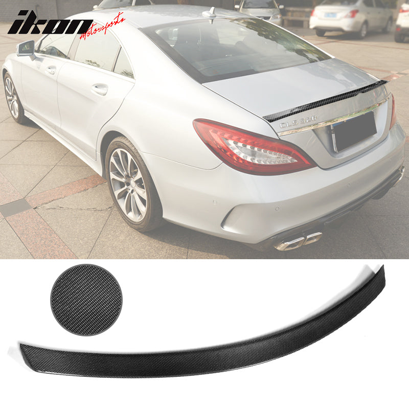 2011-2017 Benz CLS-Class W218 JC Style Rear Trunk Spoiler Carbon Fiber