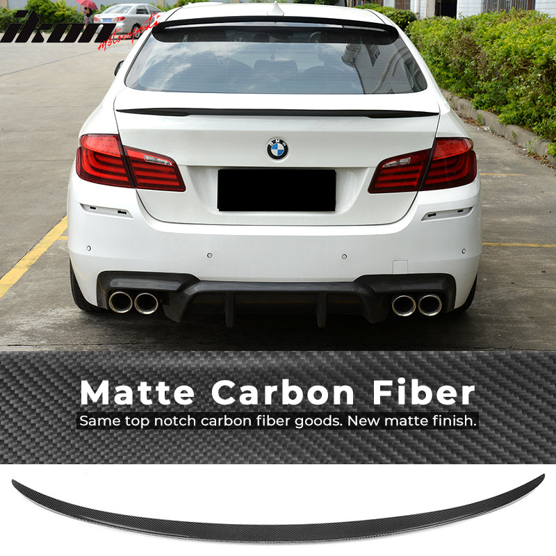 2011-2016 BMW 5 Series F10 M5 MP Style Rear Trunk Spoiler Carbon Fiber