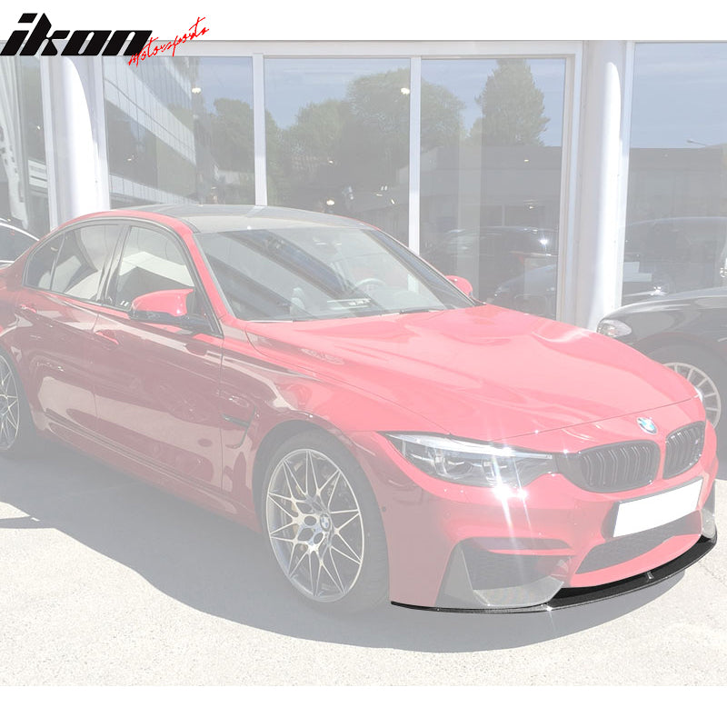 2015-2020 BMW F80 M3 F82 M4 P Style Front Bumper Lip Kit Carbon Fiber