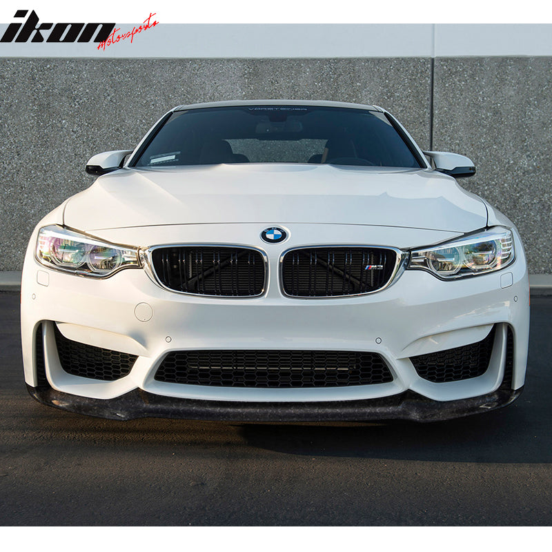 2015-2020 BMW M3 F80 M4 F82 F83 V Front Bumper Lip Forged Carbon Fiber