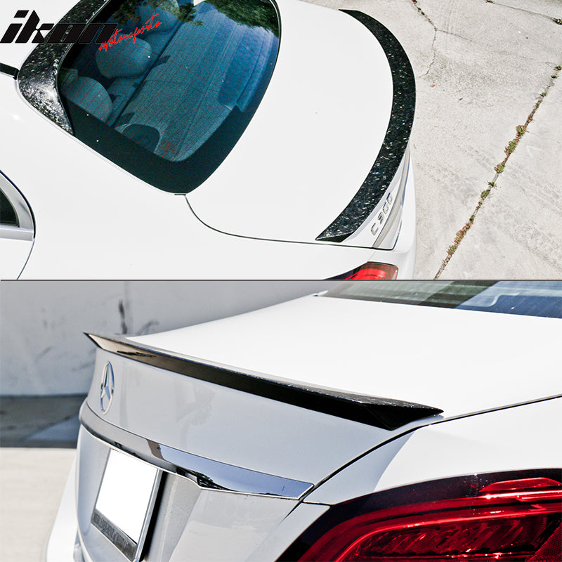 2015-2021 Benz W205 C Class ML Style Trunk Spoiler Forged Carbon Fiber