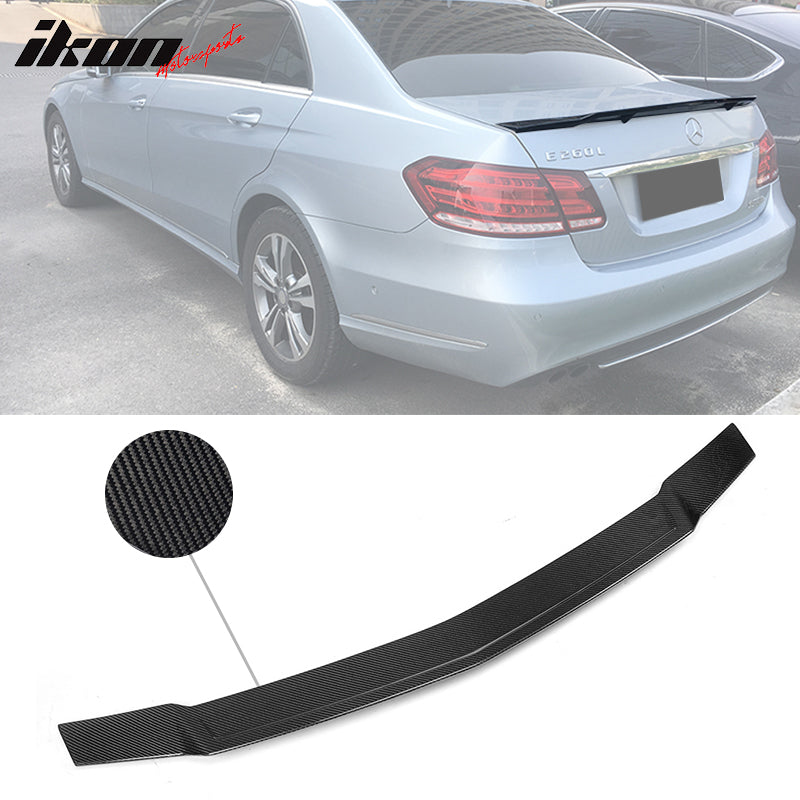 2010-2016 Benz E Class W212 Sedan RT Style Trunk Spoiler Carbon Fiber