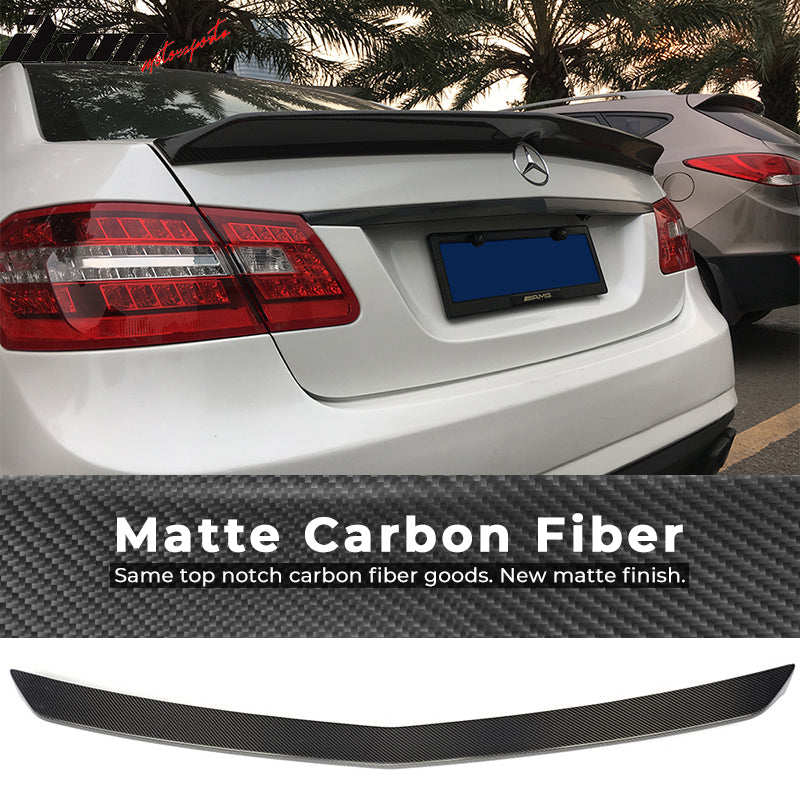 2010-2016 Benz E Class W212 V Style Rear Trunk Spoiler Carbon Fiber