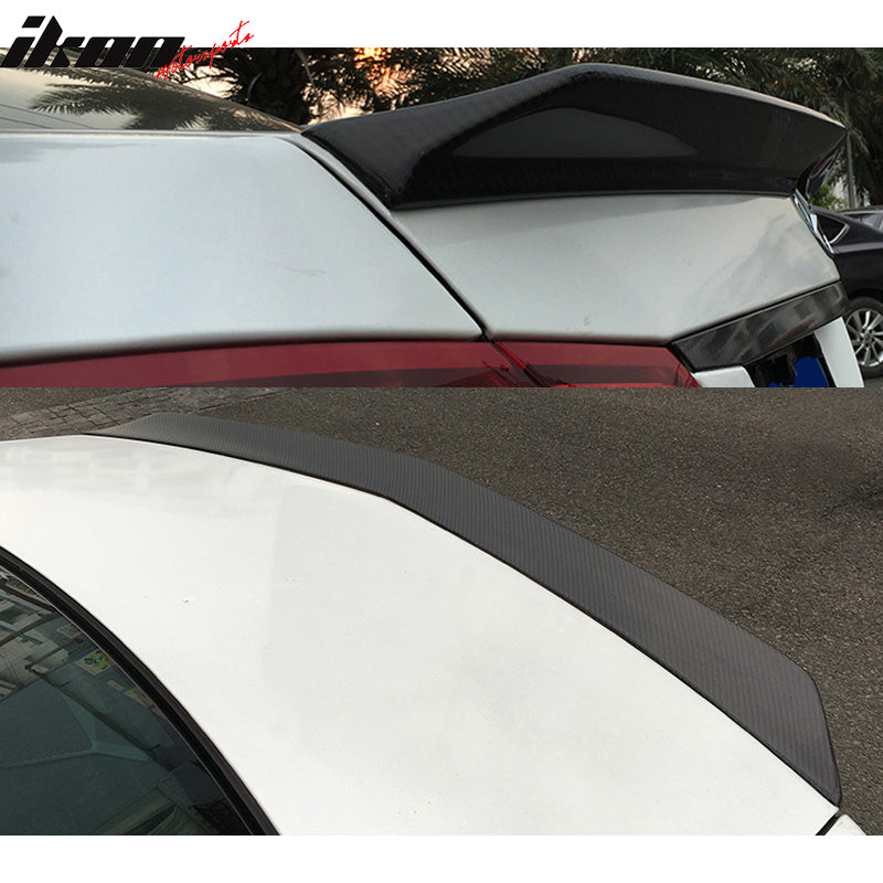 2010-2016 Benz E Class W212 V Style Rear Trunk Spoiler Carbon Fiber