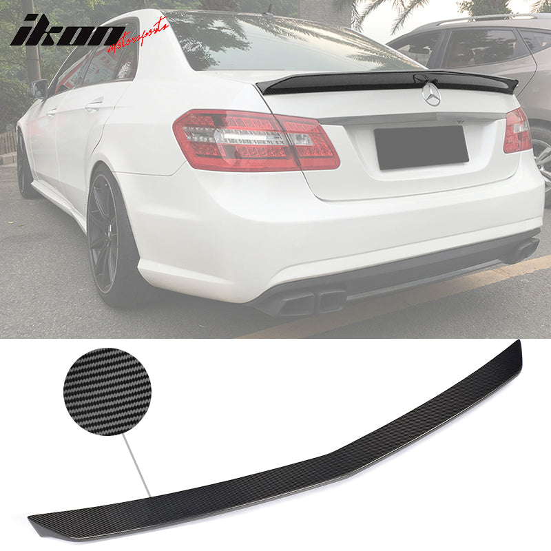 2010-2016 Benz E Class W212 V Style Rear Trunk Spoiler Carbon Fiber