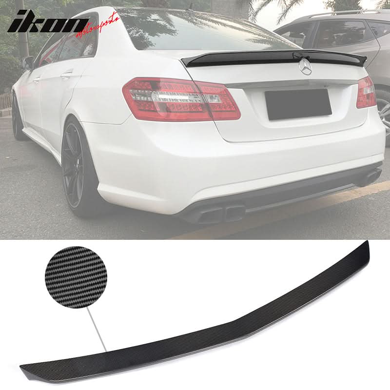 2010-2016 Benz E Class W212 V Style Rear Trunk Spoiler Carbon Fiber