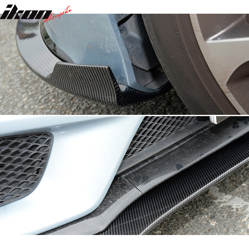 2015-2018 Benz CLS Class W218 JC Style Front Bumper Lip Carbon Fiber