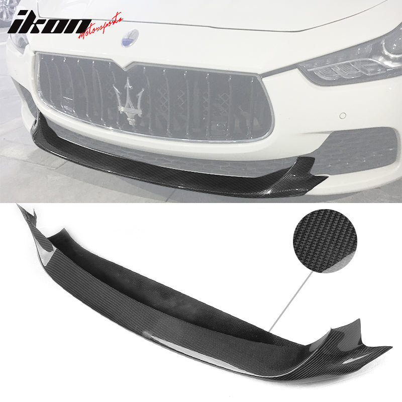 2014-2017 Maserati Ghibli M156 JC Style Front Bumper Lip Carbon Fiber