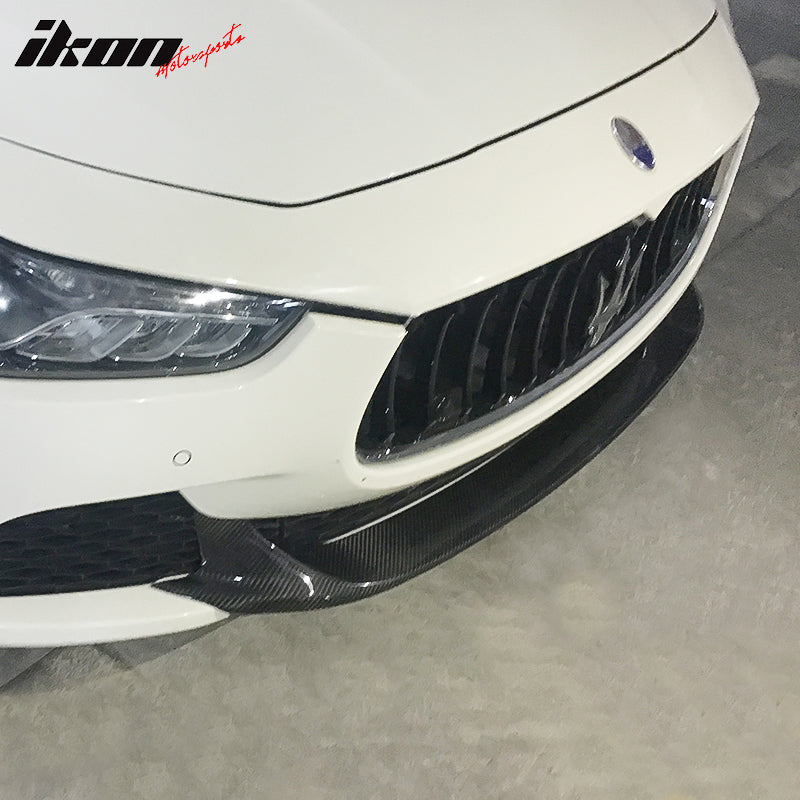 2014-2017 Maserati Ghibli M156 JC Style Front Bumper Lip Carbon Fiber