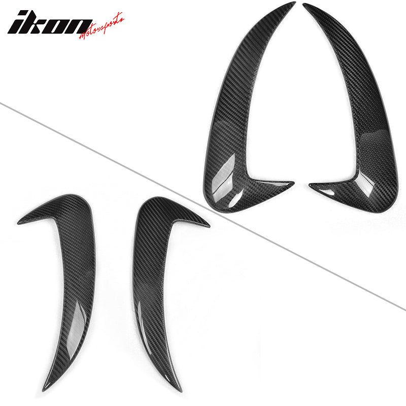 2015-2018 Benz C Class W205 JC Rear Bumper Vents Spoiler Carbon Fiber