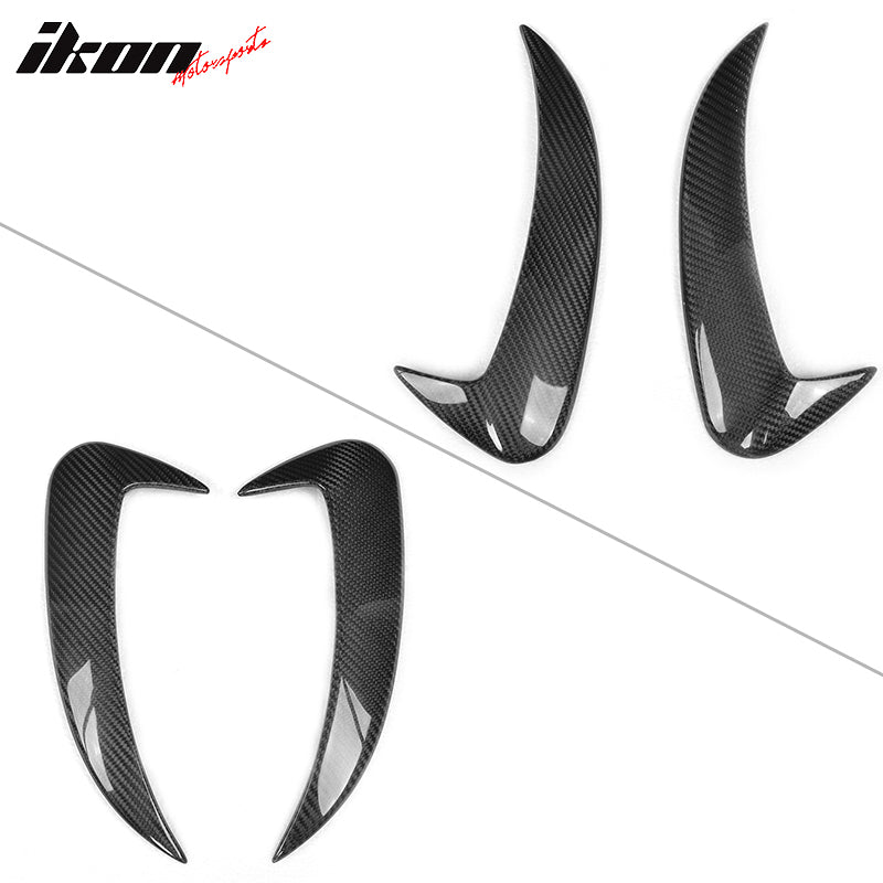 2015-2018 Benz C Class W205 JC Rear Bumper Vents Spoiler Carbon Fiber