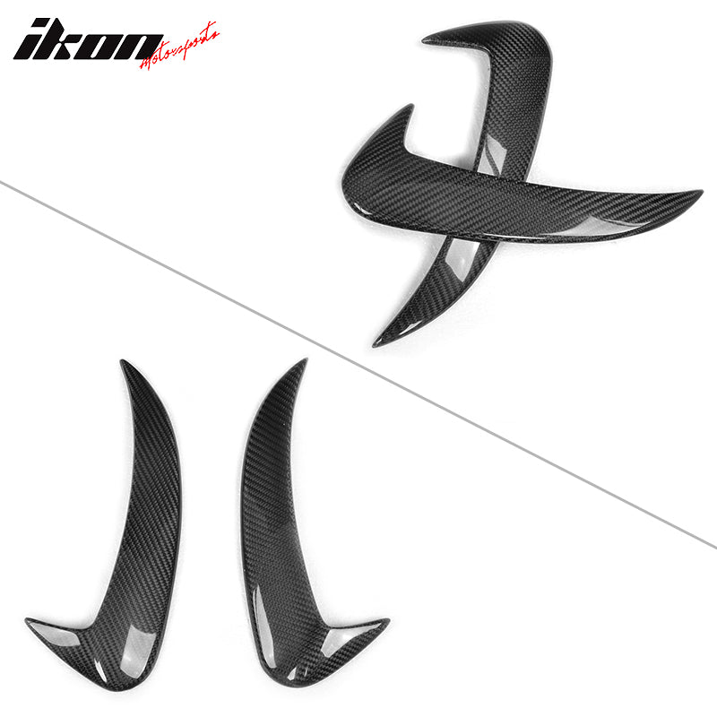 2015-2018 Benz C Class W205 JC Rear Bumper Vents Spoiler Carbon Fiber