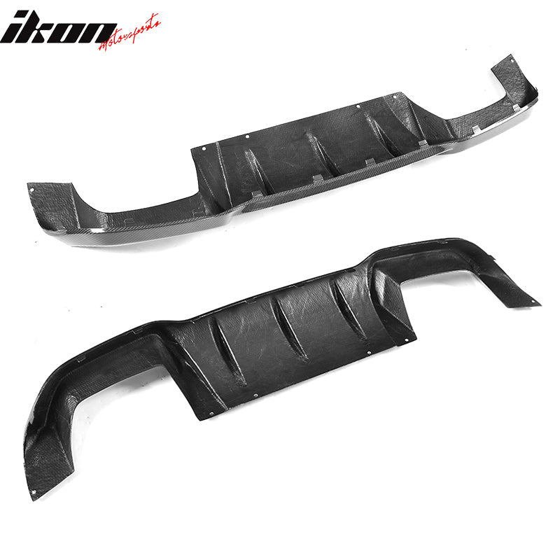 2016-2019 BMW F87 M2 MP Style Rear Bumper Lip Diffuser Carbon Fiber