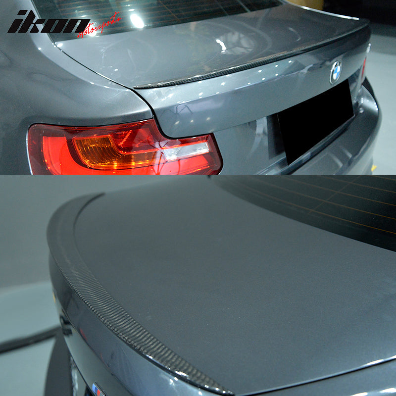2014-2021 BMW F87 M2 F22 V Style Rear Trunk Spoiler Wing Carbon Fiber