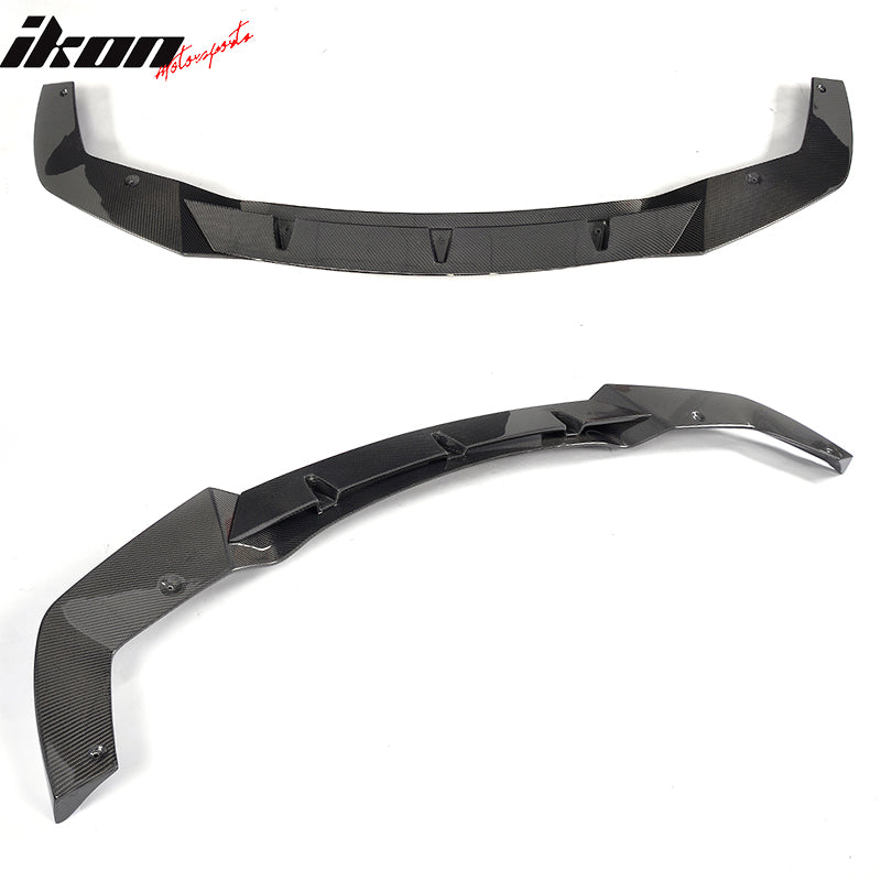 2016-2018 BMW F87 M2 V Style Front Bumper Lip Spoiler Kit Carbon Fiber