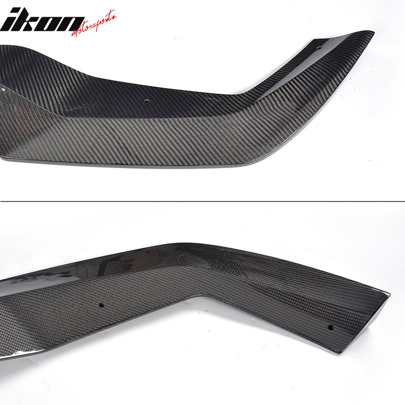 2016-2018 BMW F87 M2 V Style Front Bumper Lip Spoiler Kit Carbon Fiber